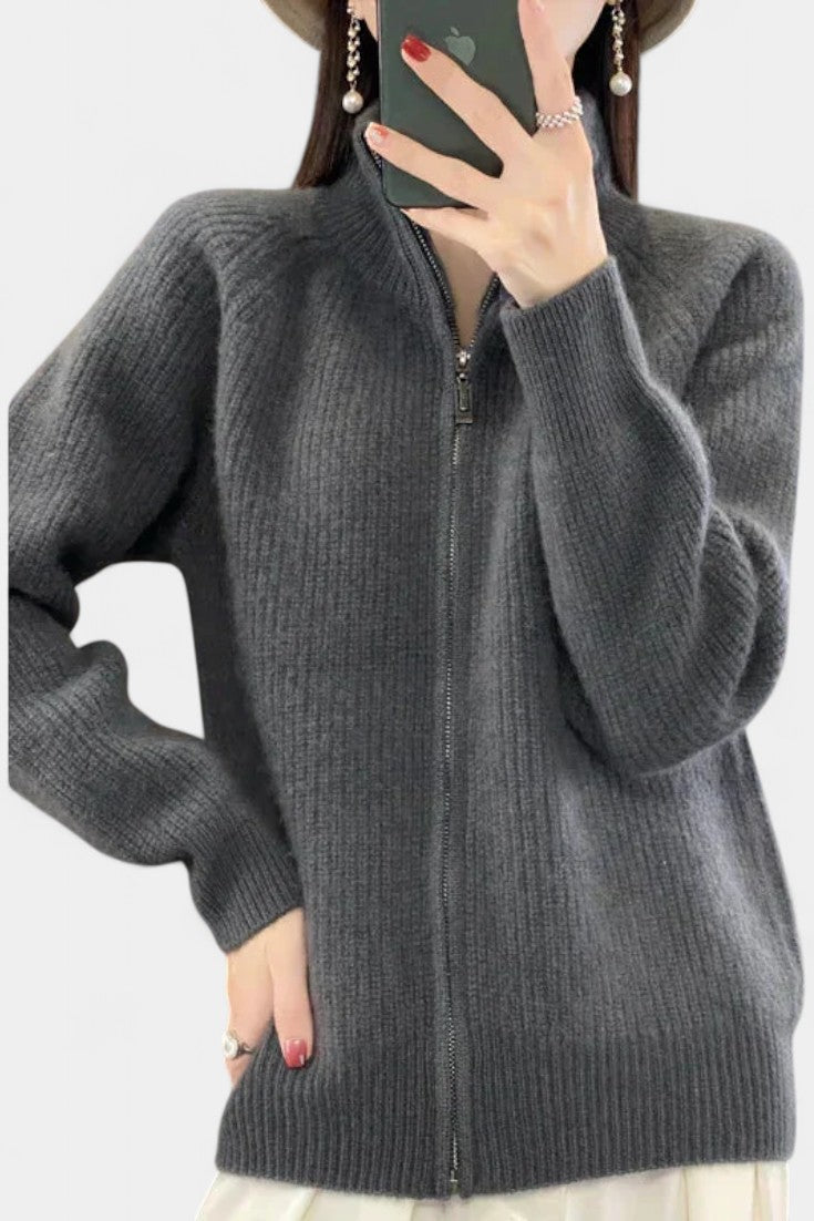 CHELSEA | Cárdigan de Punto con Cremallera