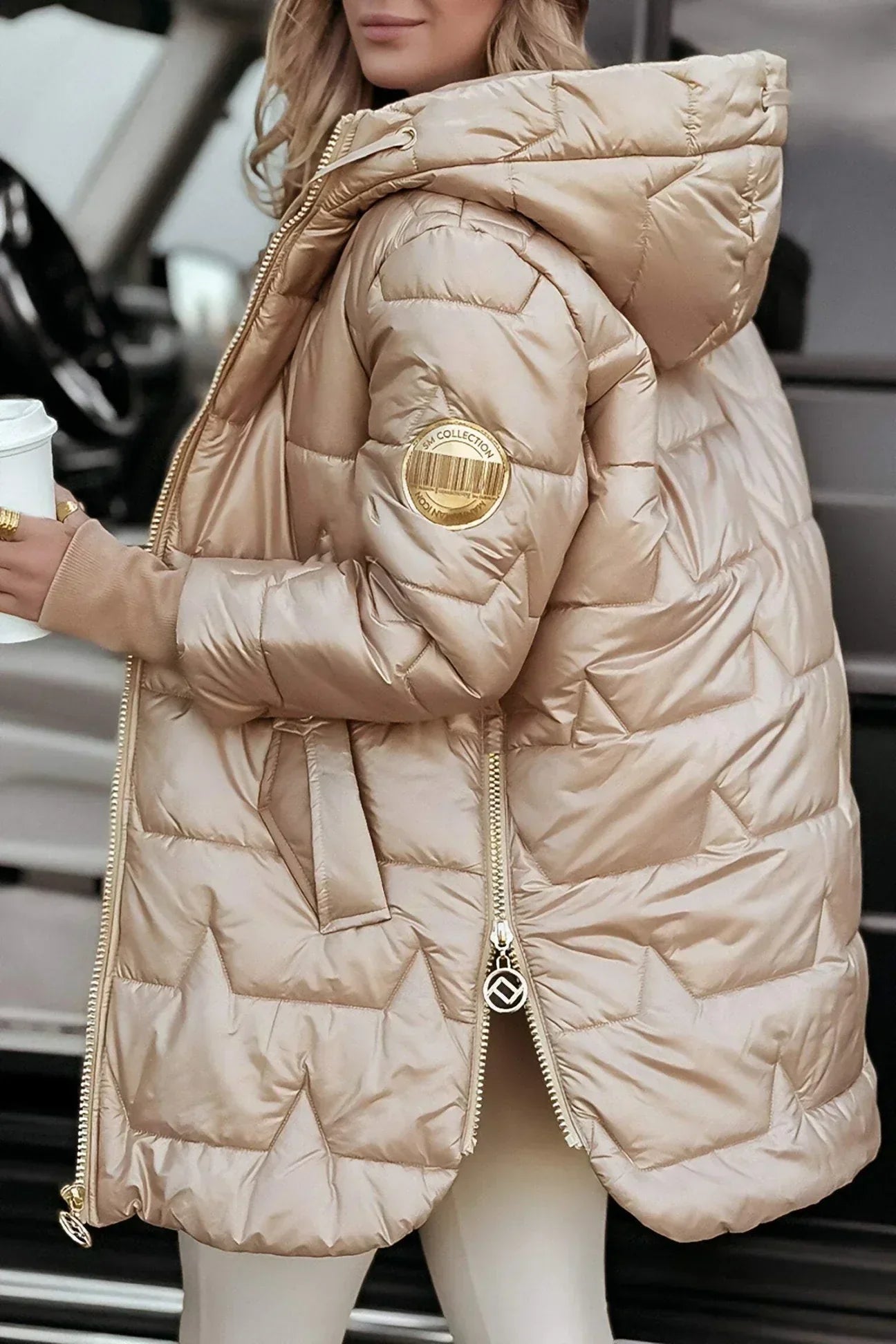 Eliza | Elegante abrigo de invierno con capucha y relleno
