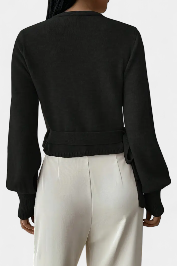 PERSEPHONE | Suéter con Tirantes Cruzados y Cuello en V