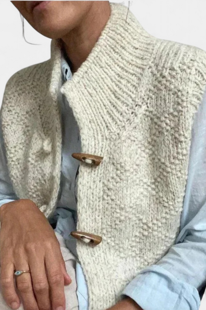 SOFIJA | Cárdigan Sin Mangas con Botones