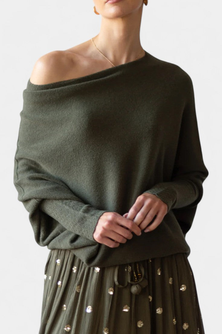 ANNA | Suéter de Invierno Off-Shoulder