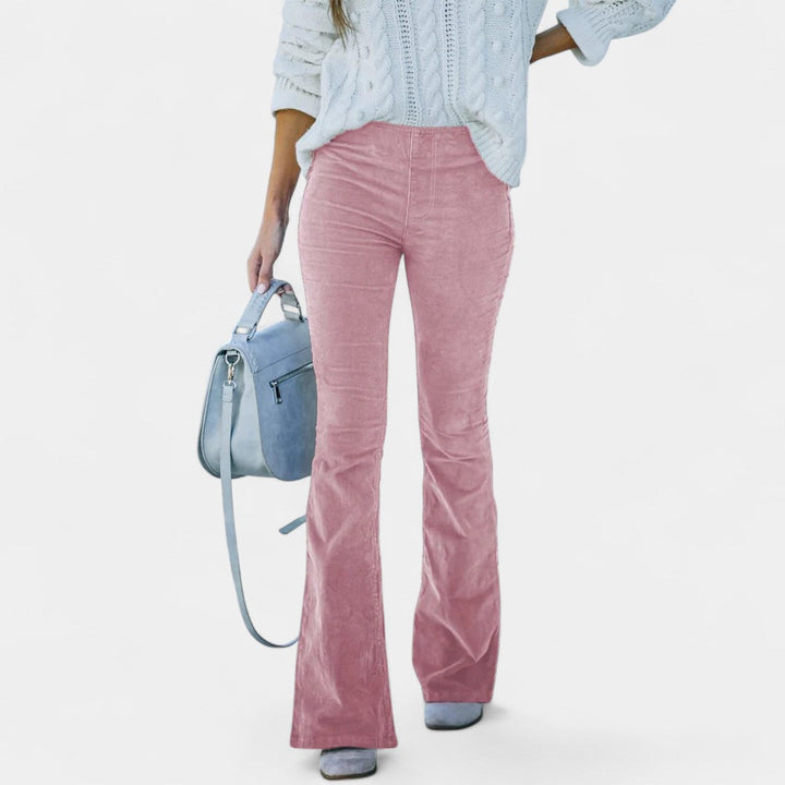 Claudia Pantalones Acampanados de Pana