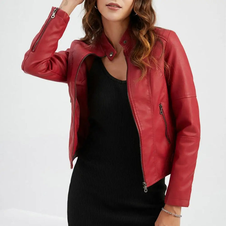 Romina | Chaqueta de Cuero Casual