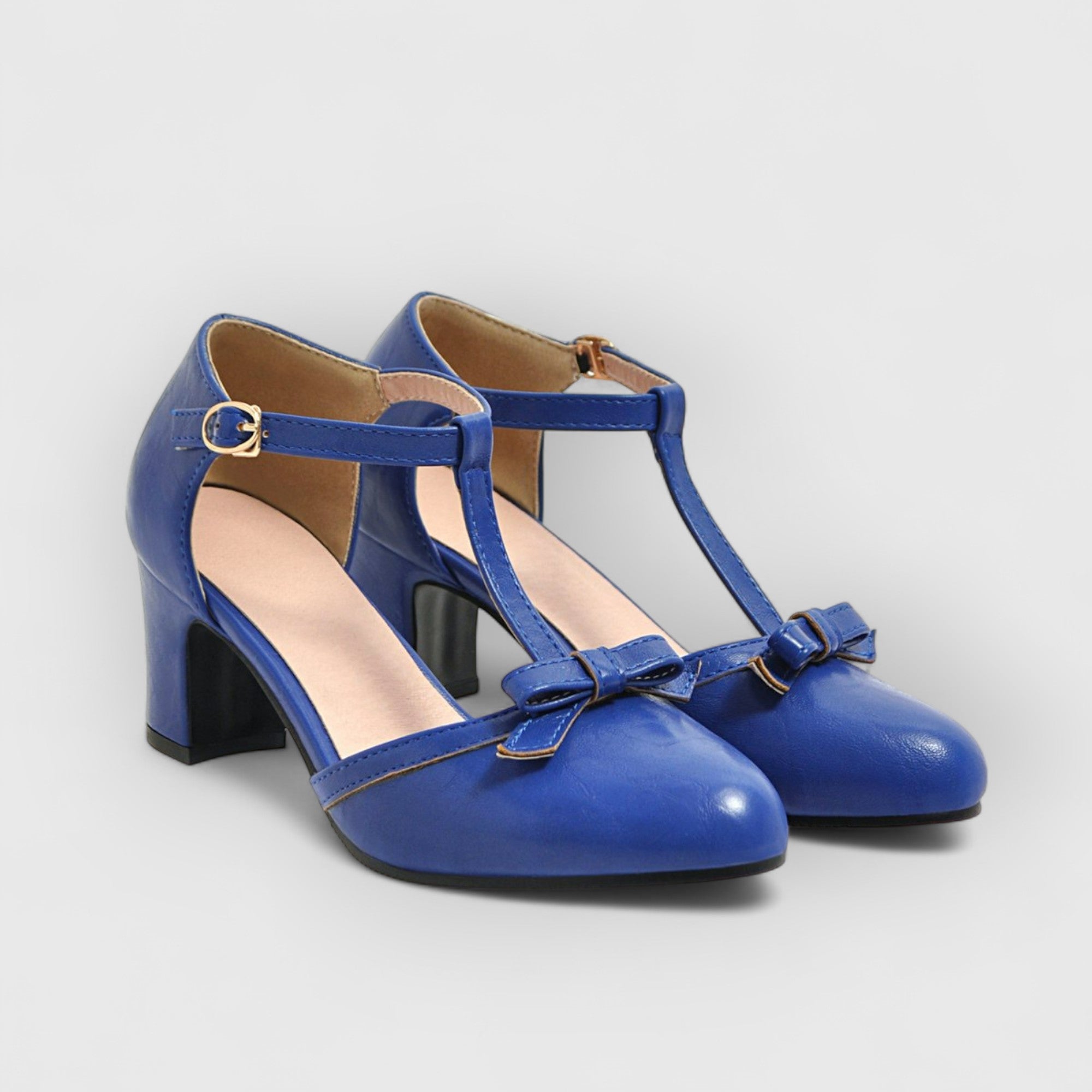 NELLY | Tacones Vintage Ortopédicos con Lazo