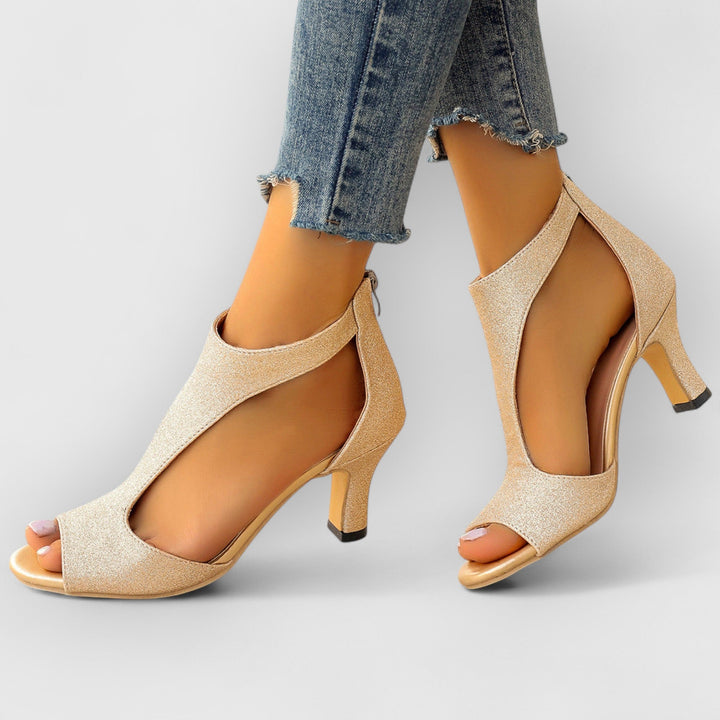 Nessa | Sandalias ortopédicas con tacón y corte